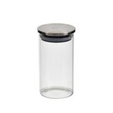 Pote Redondo De Vidro Com Tampa De Inox 400ml Kenya