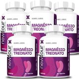 Suplemento Magnésio Treonato 60 Cápsulas Kit 05 Unidades