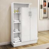 Sapateira Multiuso 2 Portas Com Chave 91cm Multimóveis Cr35293 Branco