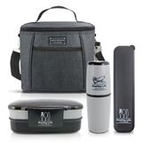 Bolsa Térmica Concept Com Pote De Marmita E Porta Talheres Com Porta Escova E Pasta De Dente Preto