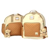 Kit Elegance Bolsa Média Maternidade Bebe Mochila + Trocador
