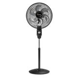 Ventilador De Coluna Mallory 40cm Eolo Com 6 Pás E Silencioso Preto 110v