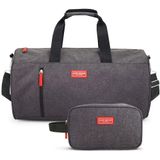 Kit Bolsa De Viagem- Academia, Necessaire C- Alça Vibe - Preto Preto