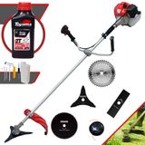Roçadeira Lateral Anmax Cg430p À Gasolina 43cc 2hp 9.000rpm Com Carretel De Nylon + Kit 4 Lâminas De Corte + Óleo Toyama Fg50 2 Tempos