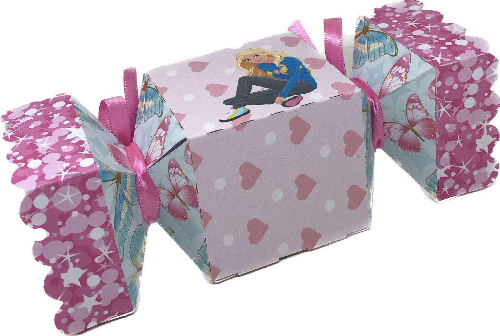 10 Caixa Lembrança Festa Infantil Tema Barbie 10 Bala Carrefour