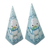 10 Caixas Batizado Montagem Simples - 10 Cones - Azul