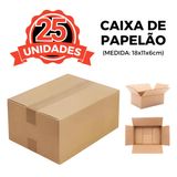 25 Caixas De Papelão Para Envios Pac Mini 18x11x6