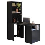 Mesa Escrivaninha Bancada De Estudos Para Quarto Salt Preto Z06 - Mpozenato