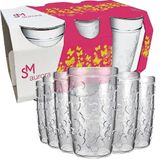 Jogo 6 Copos Sm Aurora Suco 270 Ml J116 Nadir Figueiredo