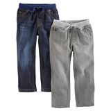 Calça Jeans Dobrável Para Meninos Simple Joys Da Carter&#39;s 3t