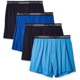 Malha Solta De Algodão Boxer Nautica Classic Para Homens, Pacote Com 4