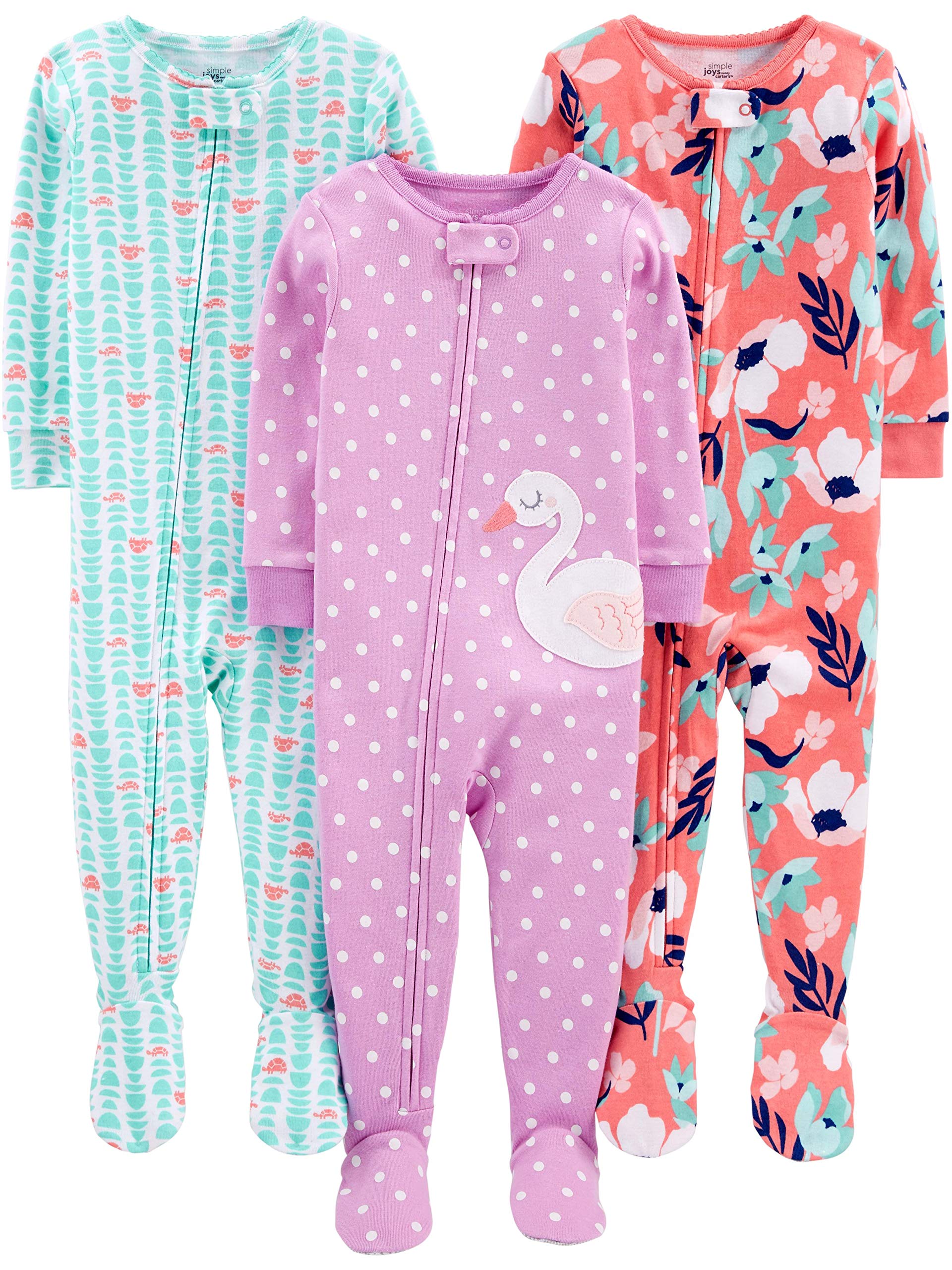 Pijamas Simple Joys Da Carter's Girls, Pacote Com 3, 18 Meses
