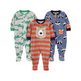 Pijamas Simple Joys By Carter&#39;s, Pacote Com 3 Pacotes De Lã, 12 Meses Para Meninos