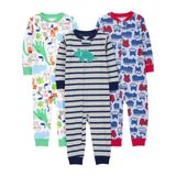 Pijamas Simple Joys By Carter&#39;s Baby Boys, Pacote Com 3 Unidades De Algodão, 4t