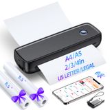 Impressora Portátil Sem Tinta Aixiqee Wireless Com Bateria De 4200mah
