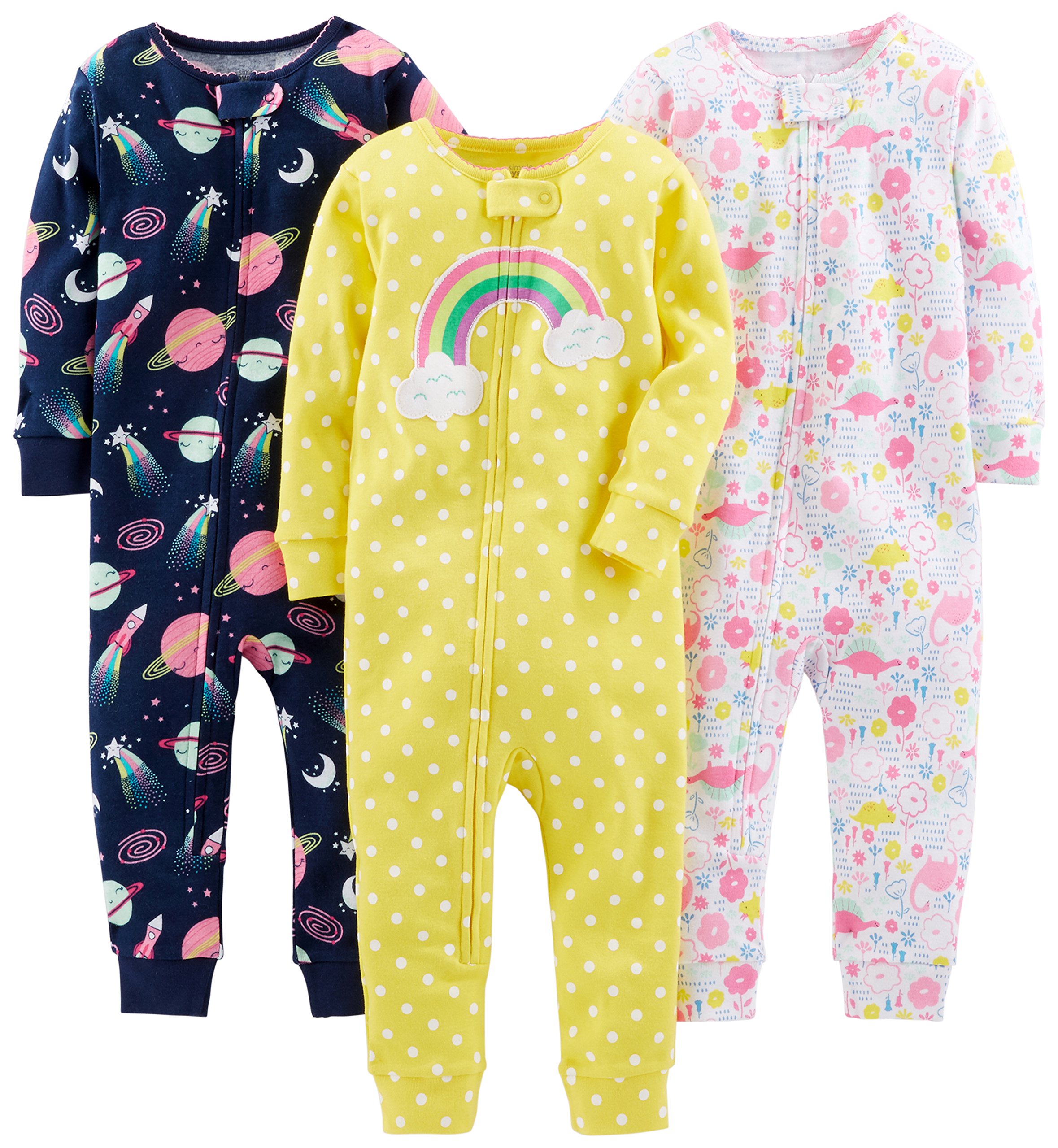 Pijamas Simple Joys Da Carter's Baby Boys, Pacote Com 3, 12 Meses