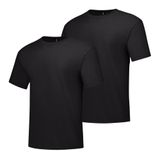 Camiseta Masculina Hanes De Manga Curta Beefy-t Preta Gg (2 Unidades)