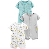 Macacão Simple Joys Da Carter&#39;s Snap-up, Pacote Com 3 A 6 Meses Aqua