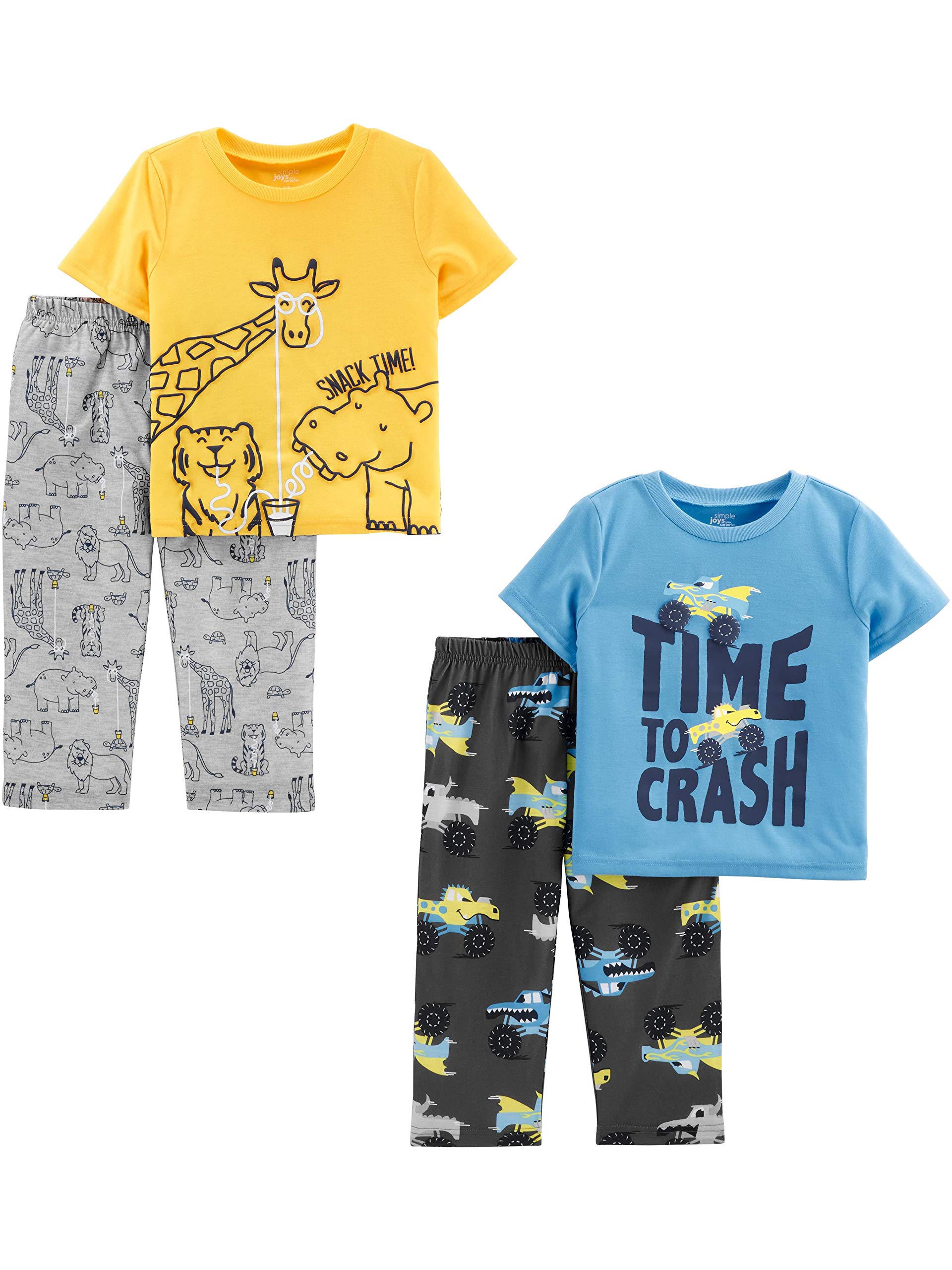 Conjunto De Pijamas Simple Joys Da Carter's Boys 4t Forest Animals