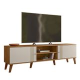 Rack Bancada Para Tv 75 Polegadas 180 Cm Denv Plla Nature Off White