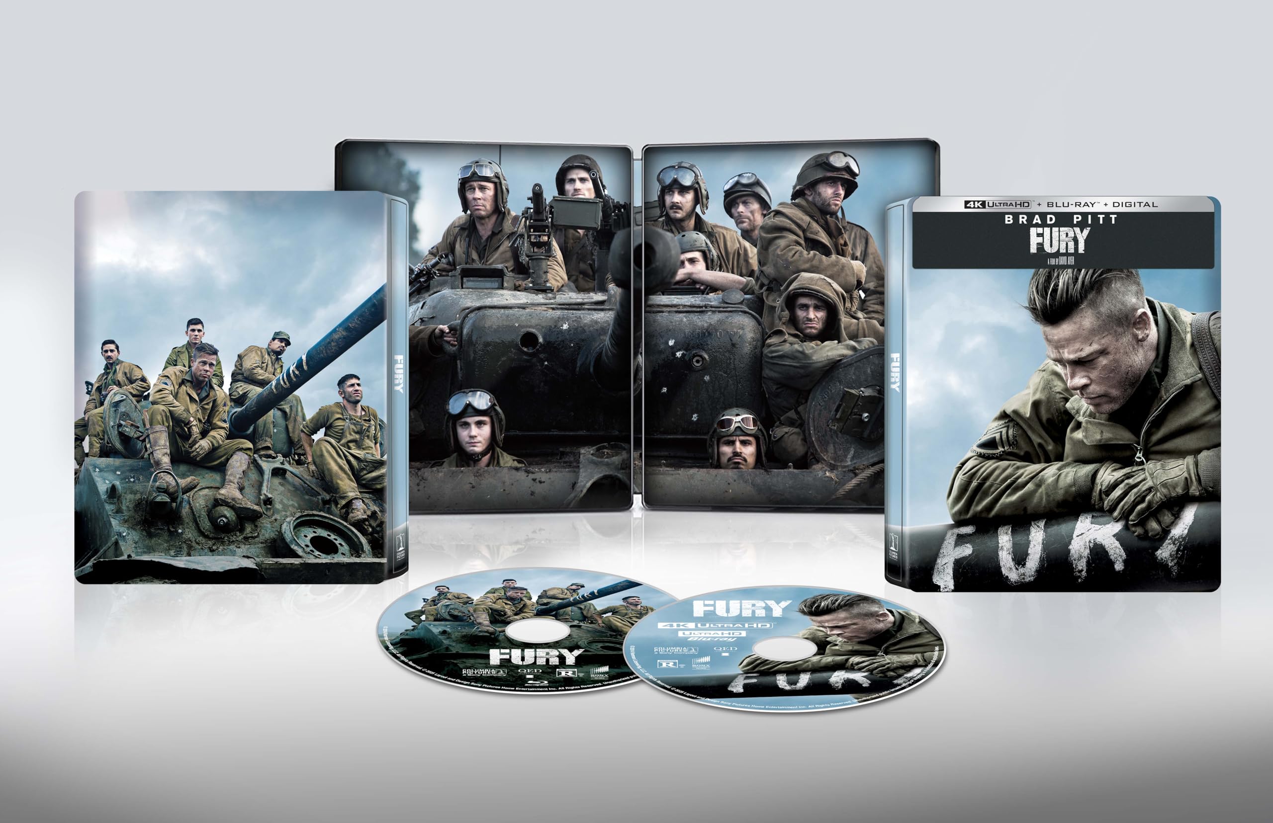 Livro De Aço Digital Blu-ray Movie Fury 4k Ultra Hd [4k Uhd]
