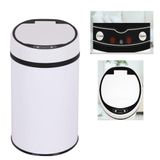 Lixeira Automática Branca, Grande 12 Litros, Sensor Inteligente, Cozinha, Banheiro, Inox, Cesto Lixo.