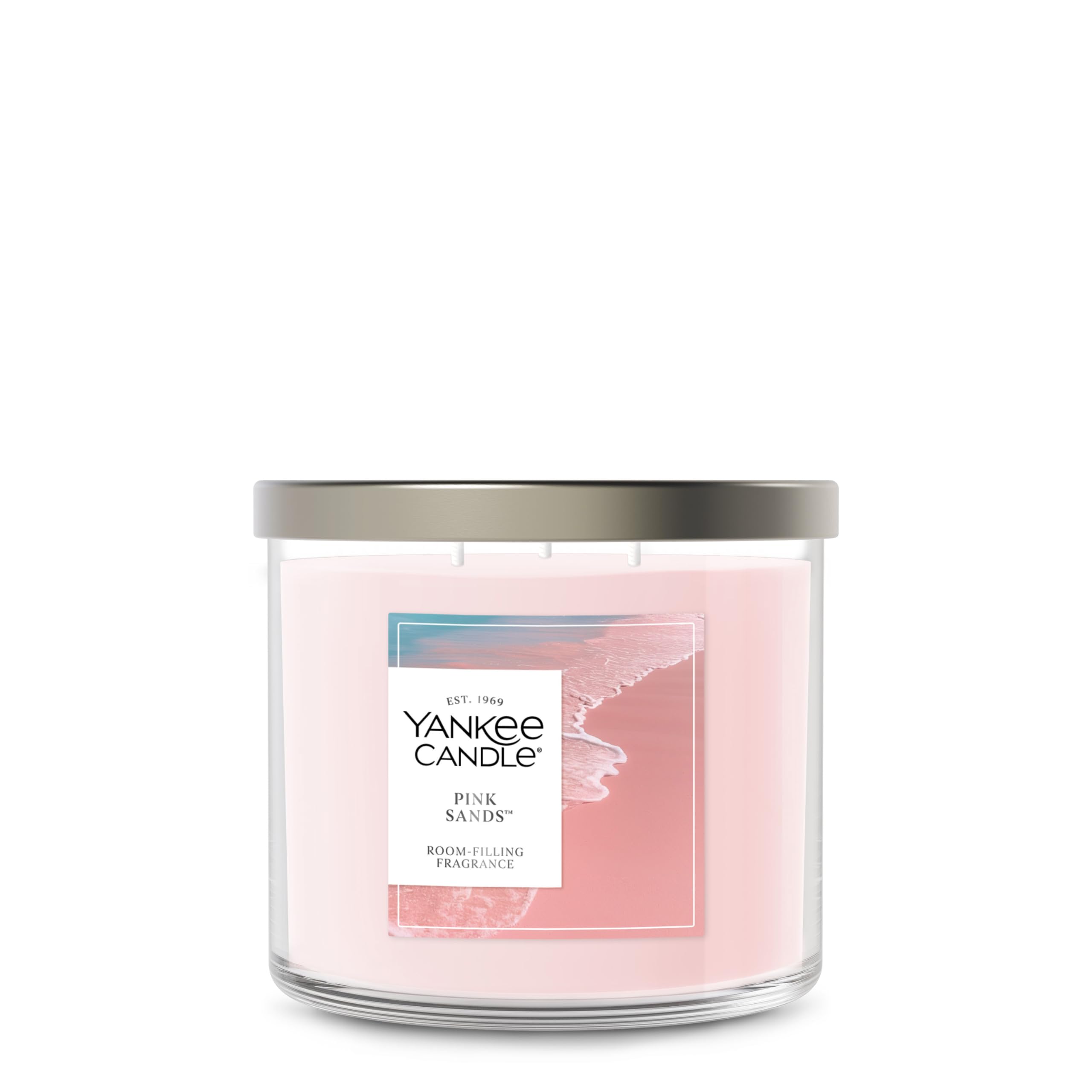 Candle Yankee Candle 3 Wick Jar Pink Sands 40h De Tempo De Queima