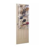 Sapateira De Porta Para 48 Calçados Organizador Vertical Com 8 Andares Para 24 Pares De Sapatos E Tênis, Estrutura Met