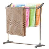 Secador De Roupas Varal De Chão Inox Toalheiro Varanda Lavanderia Quintal Portátil Rack Organizador
