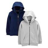 Moletons Com Capuz Simple Joys Da Carter&#39;s Baby Boys, Pacote Com 2 Unidades De Lã, 3-6 M