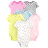 Macacão Simple Joys Da Carter&#39;s Baby Girls, Pacote Com 6 Unidades, De 0 A 3 Meses