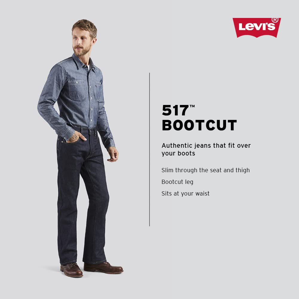 Jeans Levi's 517 Boot Cut Para Homens Medium Stonewash 30 L X