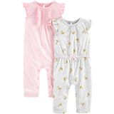 Macacões Modernos Simple Joys Da Carter&#39;s Baby Girl, Pacote Com 12 M