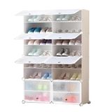 Sapateira Modular Gigante 32 Pares Armário Organizador Estante De Sapatos, Roupas E Brinquedos, Dupla Branca