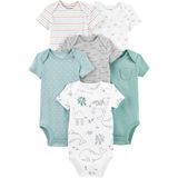 Macacão Simple Joys By Carter&#39;s, Unissex, Pacote Com 6 Meses