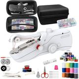 Máquina De Costura Portátil Snowvoice Portable Com Armazenamento Branco
