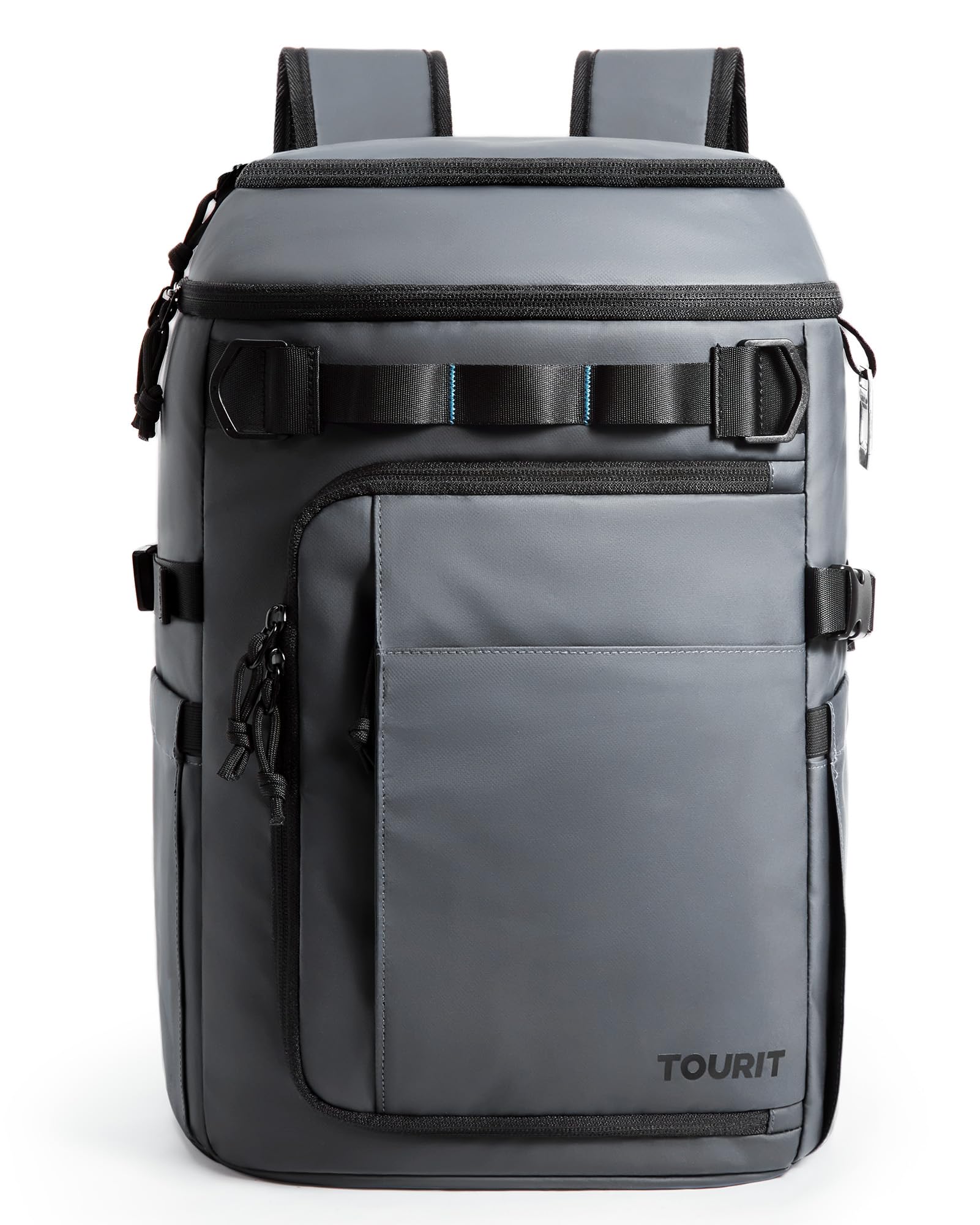 Mochila Cooler Tourit 28l 38 Latas À Prova De Vazamentos À Prova De Vazamentos, Impermeável, Cinza