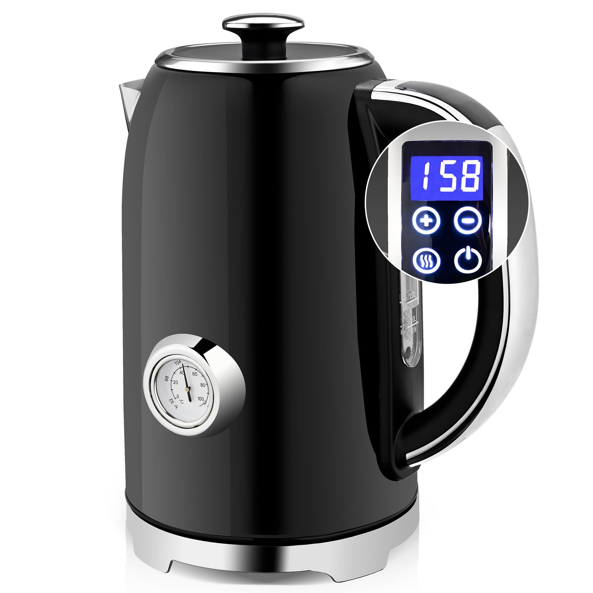 Chaleira Elétrica Susteas Temperature Control 1.7l 1500w Preta