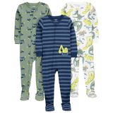 Pijamas Simple Joys By Carter&#39;s Baby Boys, Pacote Com 3 Unidades De Algodão, 5t