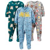 Pijamas Simple Joys By Carter&#39;s Boys, Pacote Com 3 Unidades, 4t, Lã Folgada
