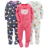 Pijamas Simple Joys By Carter&#39;s Girls, Pacote Com 3 Unidades, Algodão, 3t