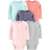 Macacão Simple Joys By Carter&#39;s Baby Girls De Manga Comprida X5