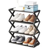 Sapateira Industrial 4 Prateleiras Organizador Vintage Para 8 Pares De Sapatos, Quarto, Brinquedos, Cômoda E Estante C