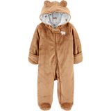 Snowsuit Simple Joys By Carter&#39;s, Urso Pardo Unissex De 6 A 9 Meses
