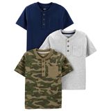 Camisetas Simple Joys By Carter&#39;s Baby Boys, Pacote Com 3 Unidades, 5t