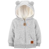 Suéter Com Capuz Para Bebês Simple Joys By Carter&#39;s Grey 0-3m