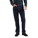 Jeans Levi&#39;s 505 Regular Fit Rinse-dark Wash Para Homens 34 L X 32 L