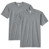 Camiseta American Apparel Tri-blend Track Unissex Gtr401, Pacote Com 2