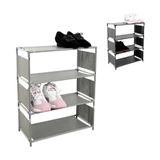 Sapateira, Estante, Organizador, Multiuso, 4 Prateleiras, Tênis, Brinquedos, Roupas, Porta Trecos, Lavanderia, Quarto, S
