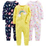 Pijamas Simple Joys By Carter&#39;s Baby Boys, Pacote Com 3 Unidades De Algodão, 2t